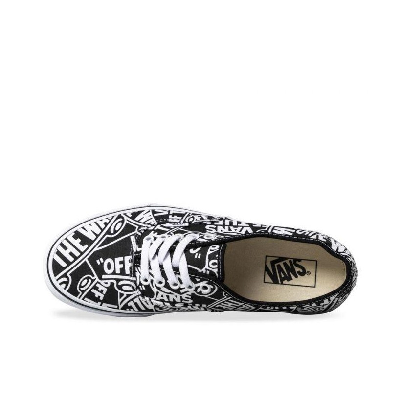 (Otw Repeat) Black/True White - Authentic Off The Wall Repeat Sale Shoes by Vans