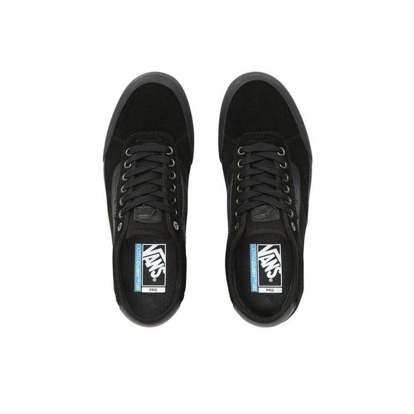 (Suede) Blackout - Chima Pro 2 Black/Black Sale Shoes by Vans