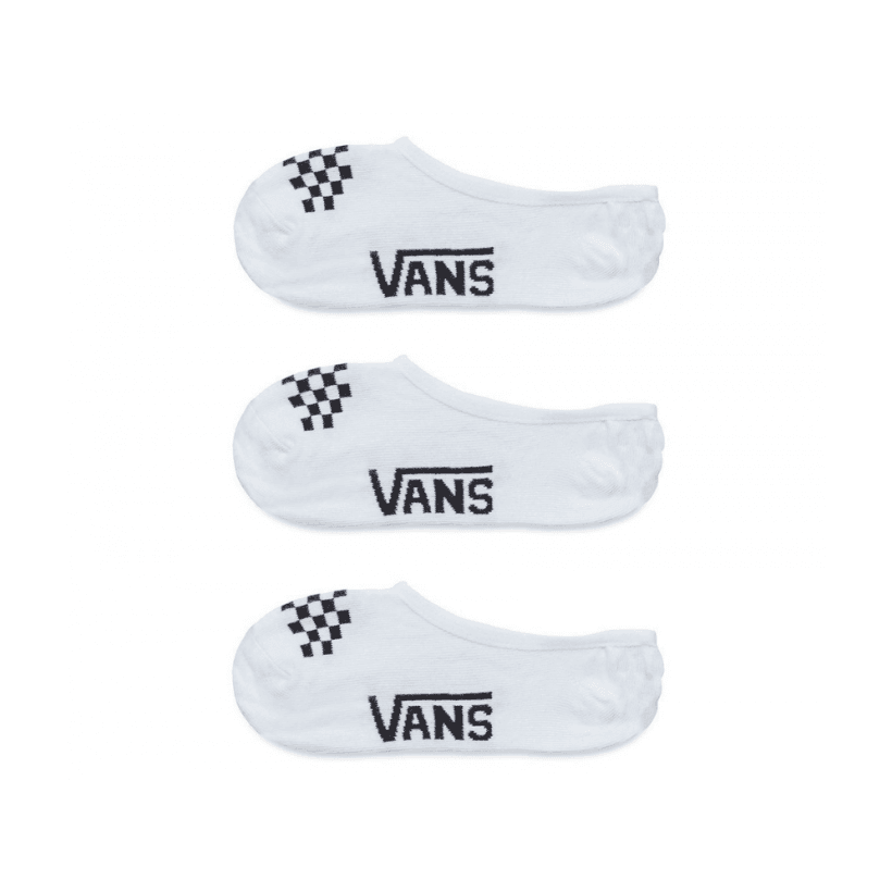 White Black - Classic Canoodle Sock 1-6 3PK White Sale Shoes by Vans
