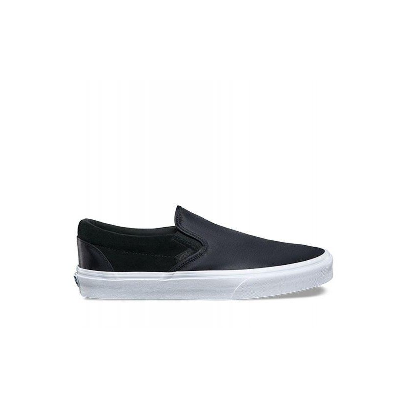 (Surplus Nylon) Black - Classic Slip On Nylon Surplus Sale Shoes by Vans