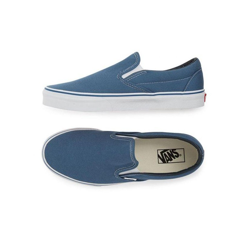 Navy White - Classic Slip On Sale Shoes by Vans