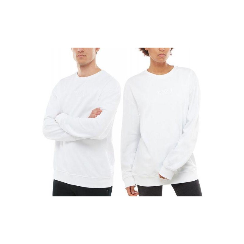 White - Colour Theory Crew Fleece Unisex Sale Shoes by Vans