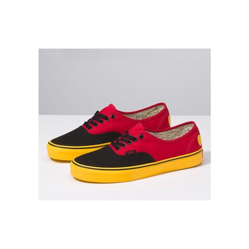 (Disney) Mickey/Red/Yellow - Disney X Vans Authentic Mickey Sale Shoes by Vans