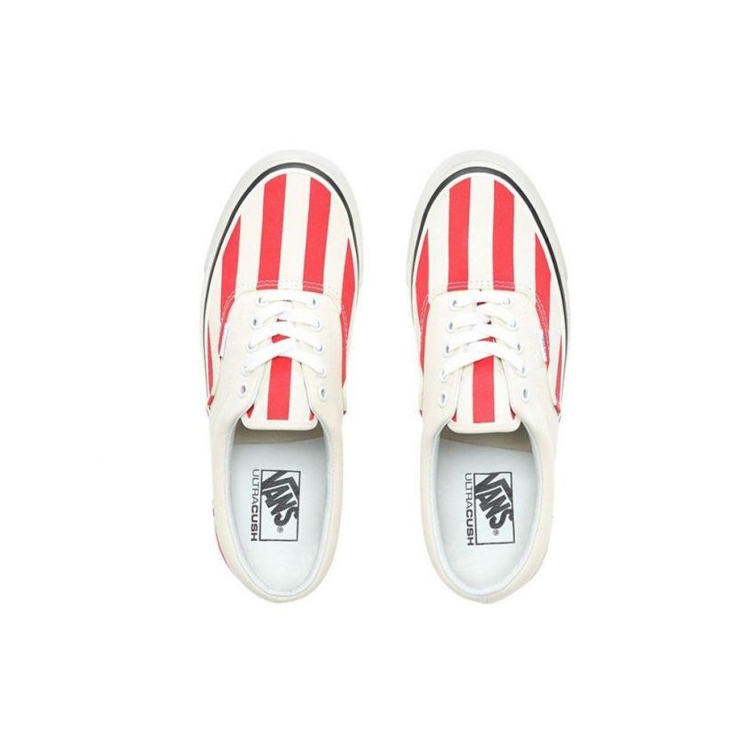 (Anaheim Factory) Og White/Og Red/Big Stripes - Era 95 DX OG White/Red Sale Shoes by Vans