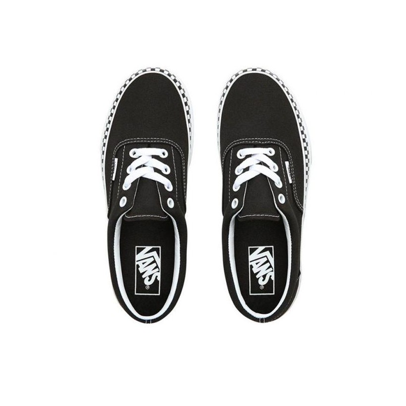 (Check Foxing) Black/True White - Era Check Foxing Black Sale Shoes by Vans