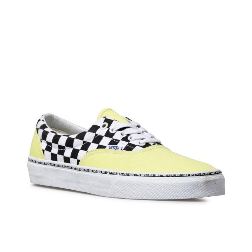 (Get The Real #95) Blazing Yellow/Checkerboard - Era Get The Real 95 Yellow Check Sale Shoes by Vans