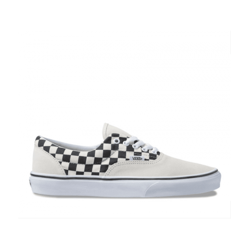 (Primary Check) Marshmallow/Black - Era Primary Check Marshmellow Sale Shoes by Vans