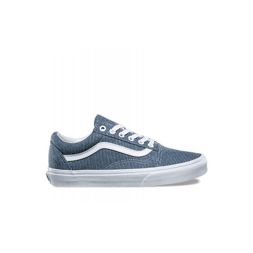Jersey Old Skool - (Jersey) Blue/True White Unisex-Casual Shoes by Vans