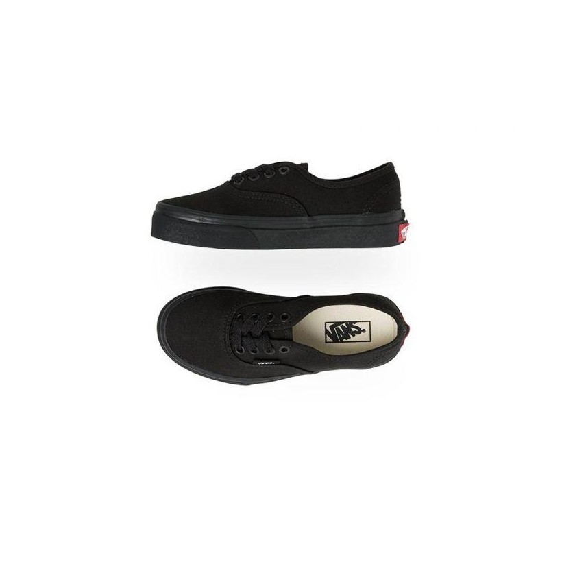 Black/Black - Kids Authentic Black/Black Sale Shoes by Vans