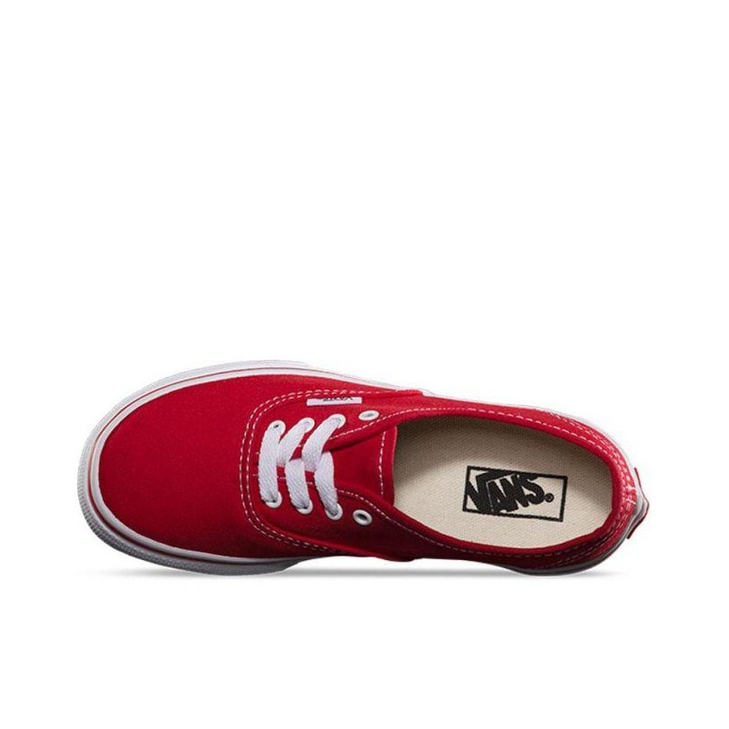 Red/True White - Kids Authentic Sale Shoes by Vans