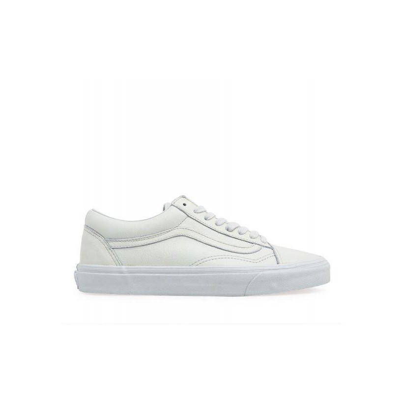Leather Old Skool - (Leather) Mono/Ice Flow Unisex-Casual Shoes by Vans