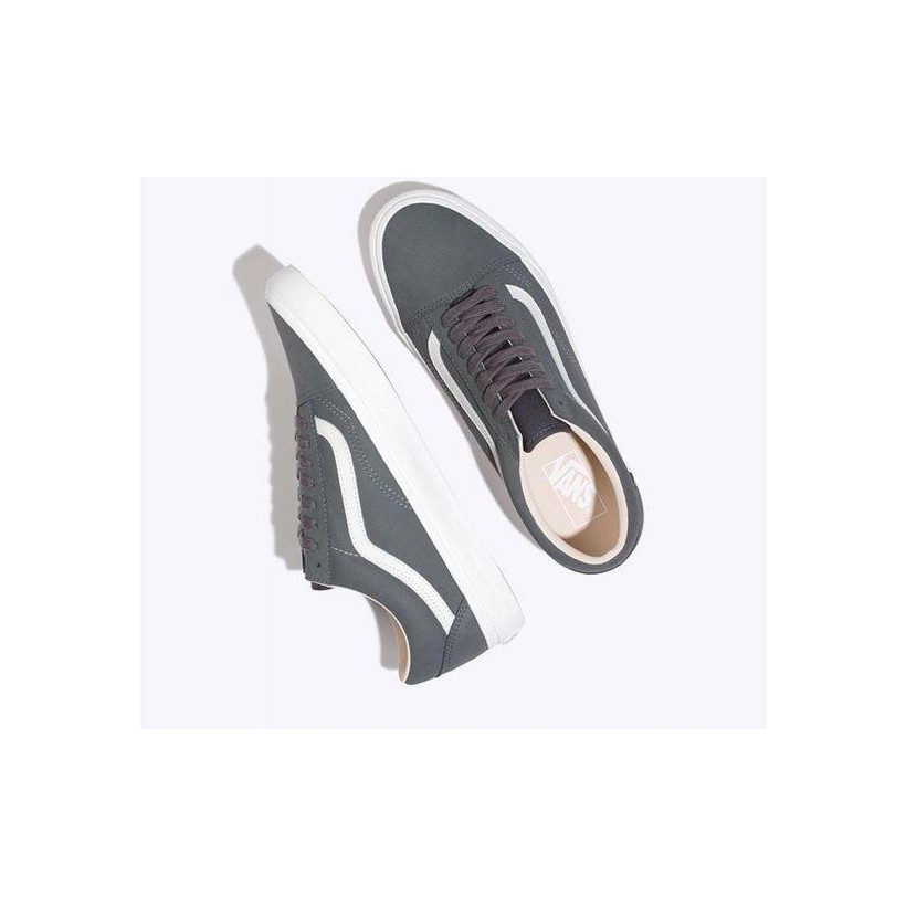 (Vansbuck) Asphalt/Blanc De Blanc - Old Skool Sale Shoes by Vans