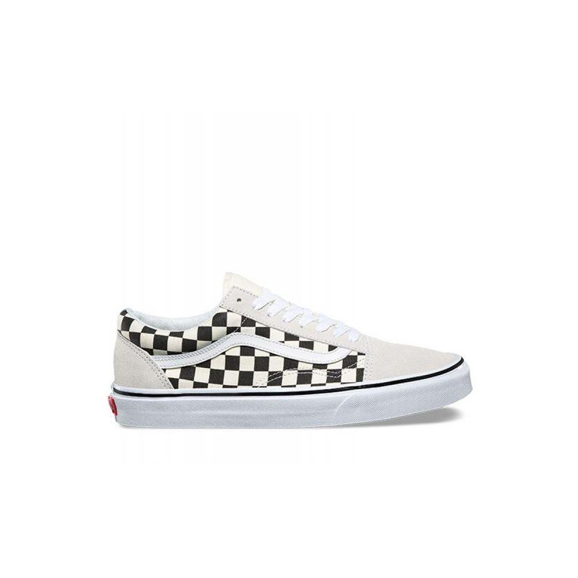 (Checkerboard) White/Black - Old Skool Checkerboard Sale Shoes by Vans