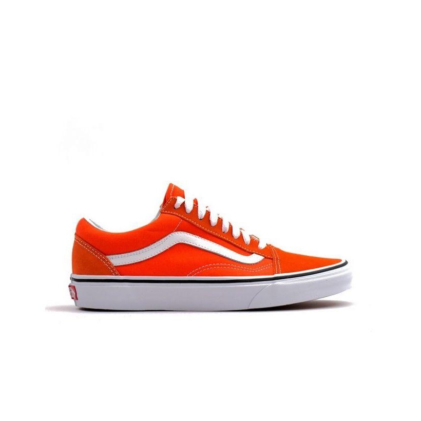 Flame/True White - Old Skool Flame White Sale Shoes by Vans