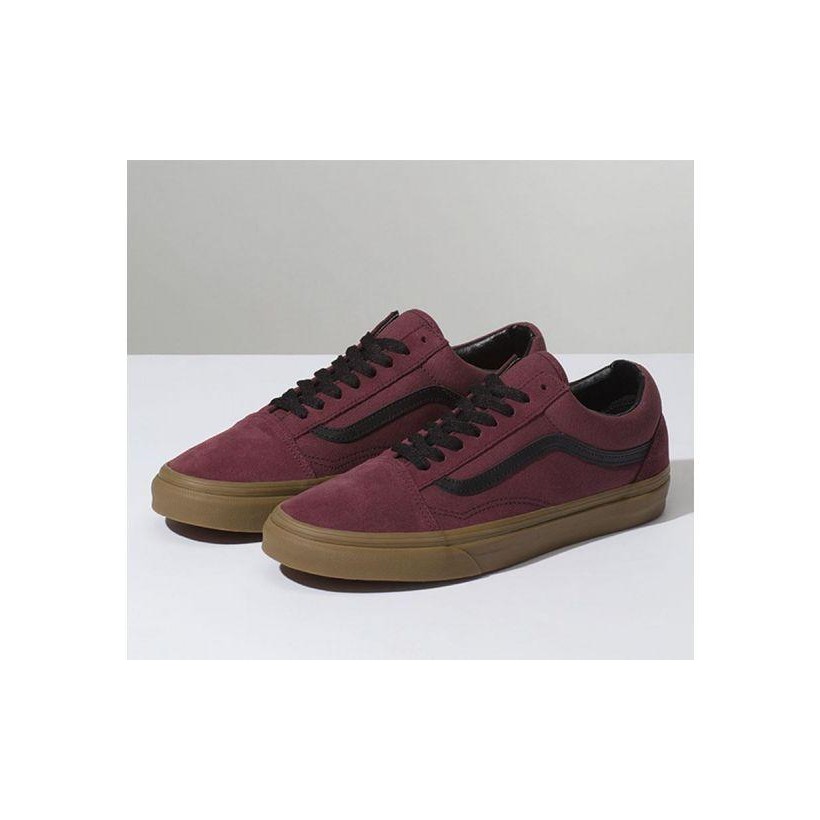(Gum Outsole) Catawba Grape/Black - Old Skool Gumsole Sale Shoes by Vans