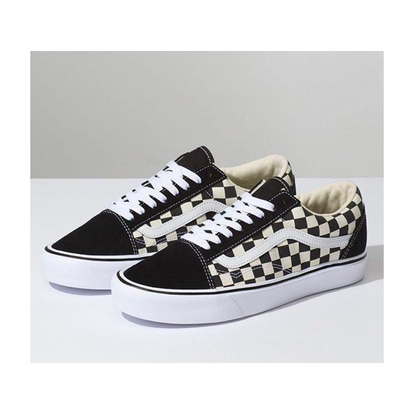 (Checkerboard) Black/White - Old Skool Lite Sale Shoes by Vans