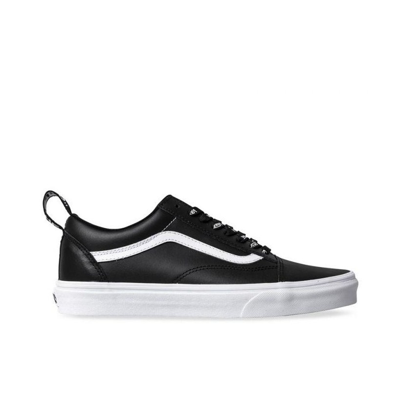 (Otw Webbing) Black/Leather - Old Skool Off The Wall Repeat Sale Shoes by Vans