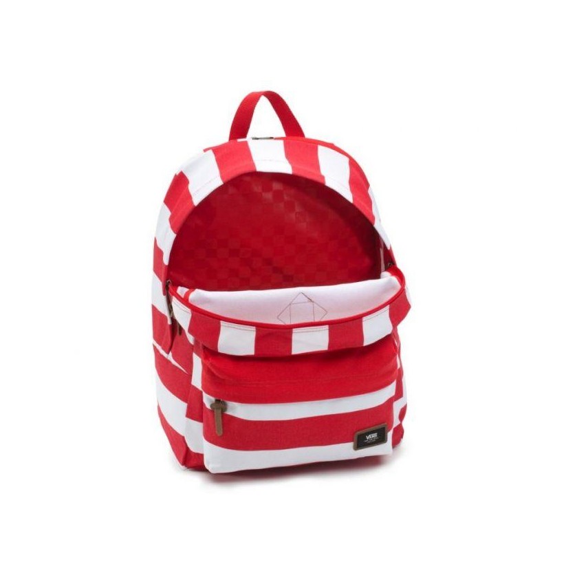 Racing Red Stripe - Old Skool Plus Red/White Stripe Backpack Sale Shoes by Vans