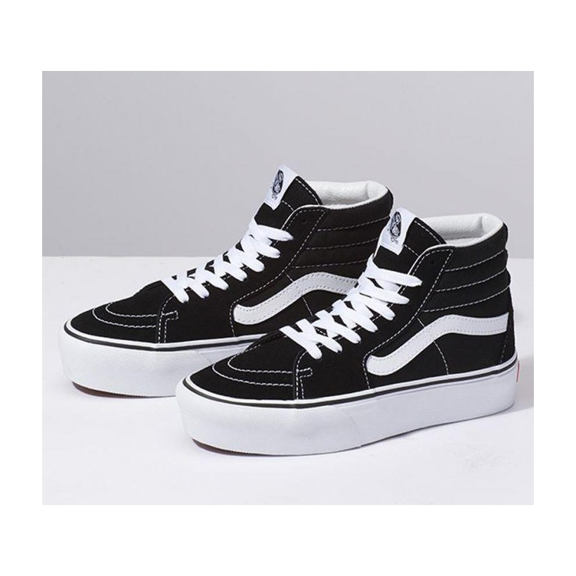 Black/True White - Sk8-Hi Platform 2.0 Sale Shoes by Vans