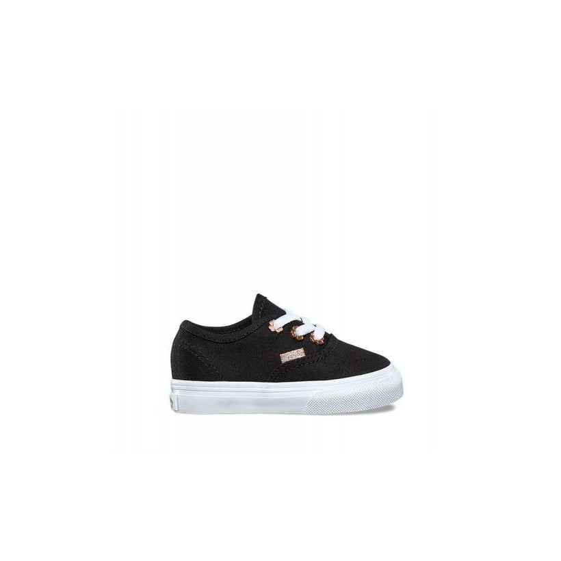 (Flower Eyelet) Black - Toddler Authentic Sale Shoes by Vans