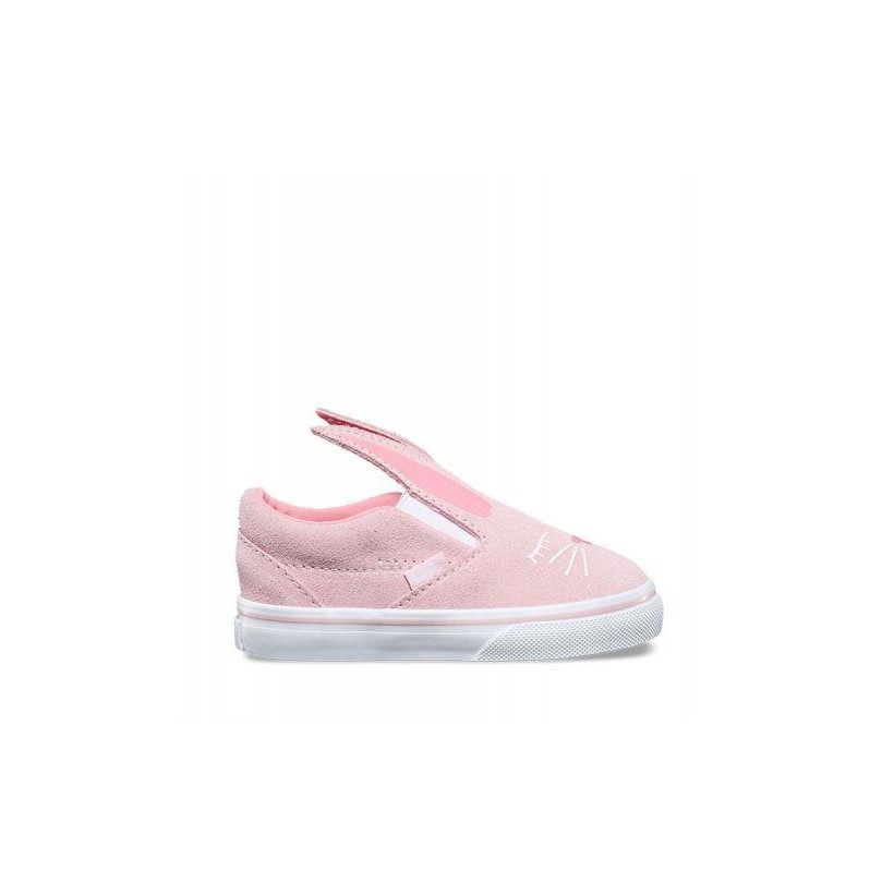 Toddler Slip-On Bunny - Chalk Pink/True White Kids Shoes by Vans