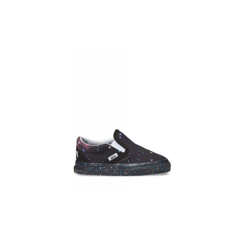 Toddler Space Voyager Galaxy Slip-On - (Nasa) Galaxy/Black Kids Shoes by Vans