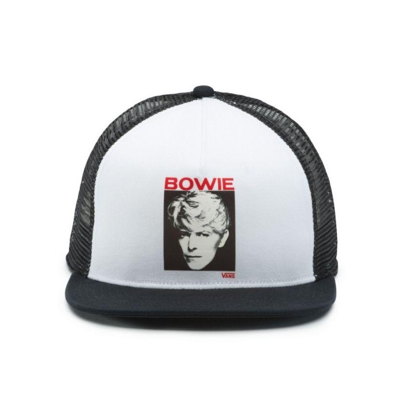 White-Black - Vans x David Bowie Serious Moonlight Trucker Hat Sale Shoes by Vans