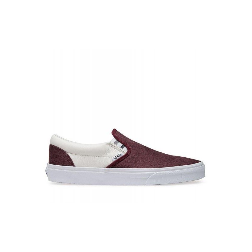 (Varsity) Port Royale/Blanc De Blanc - Varsity Slip-On Sale Shoes by Vans