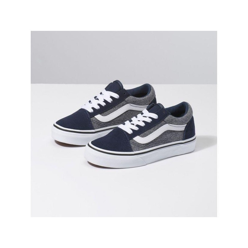(Suede) Suiting/Dress Blues - YOUTH OLD SKOOL SUEDE GREY Sale Shoes by Vans