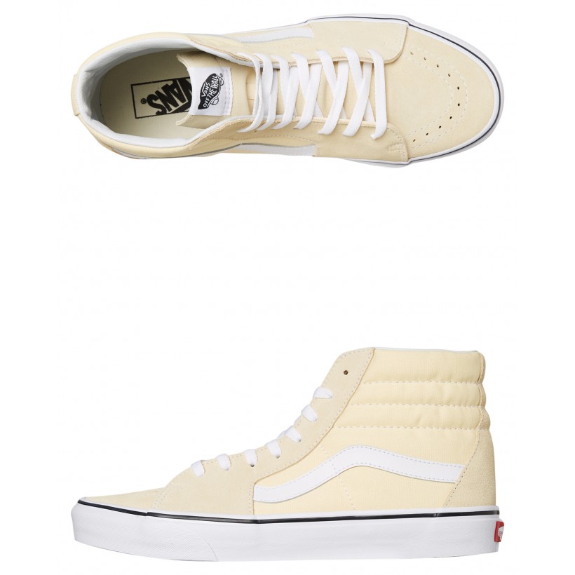 Mens Sk8 Hi Shoe Vanilla Custard By VANS