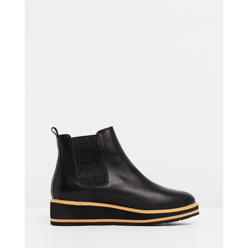 Jade Leather Boots Black by Walnut Melbourne