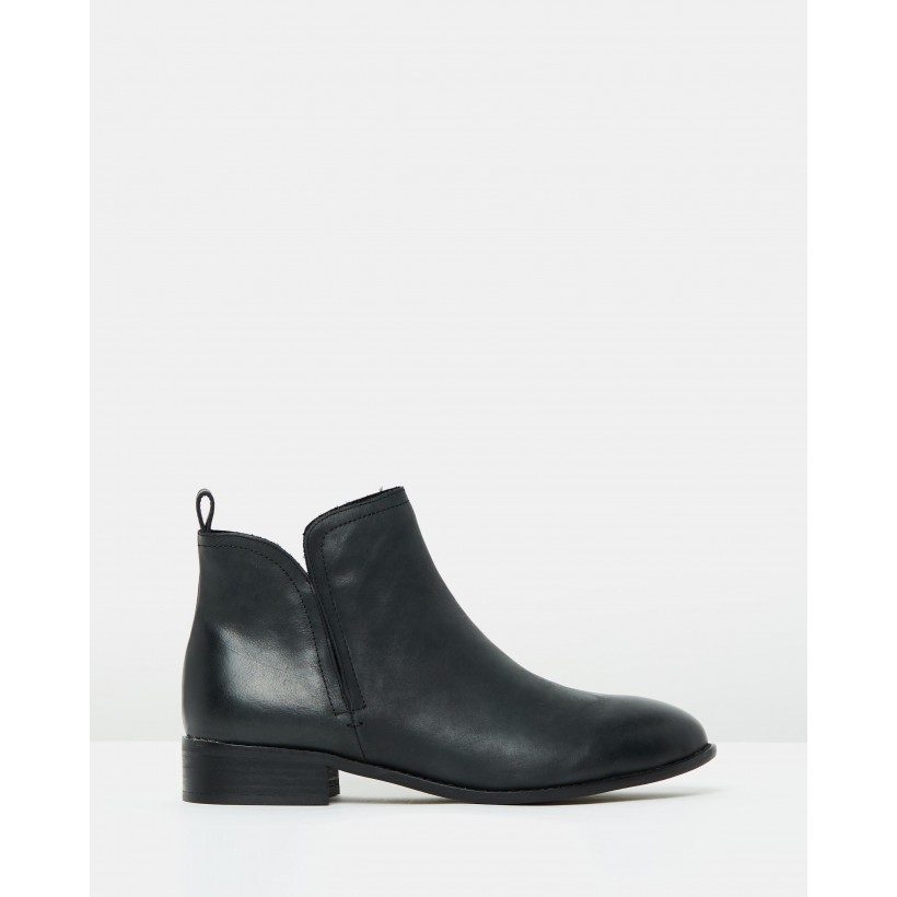 Douglas Leather Boots Black by Walnut Melbourne