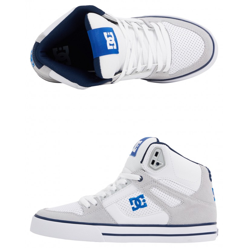 Mens Pure Hi Top Se Shoe White/Blue