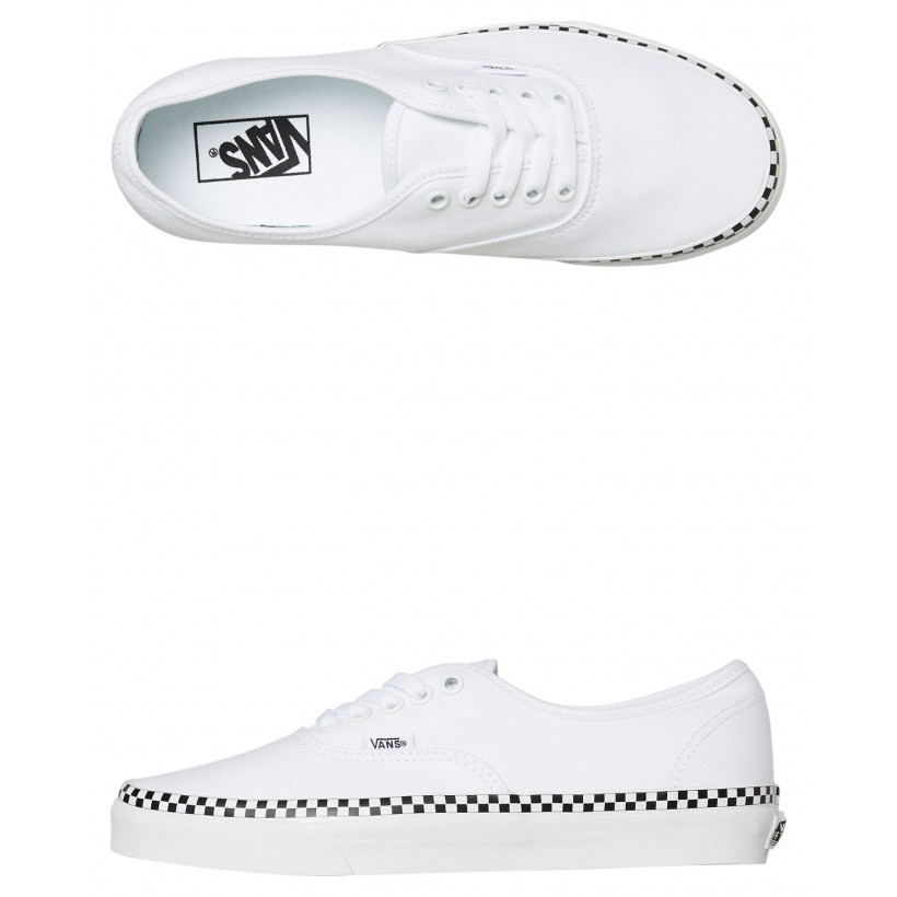 Womens Authentic Shoe White Check