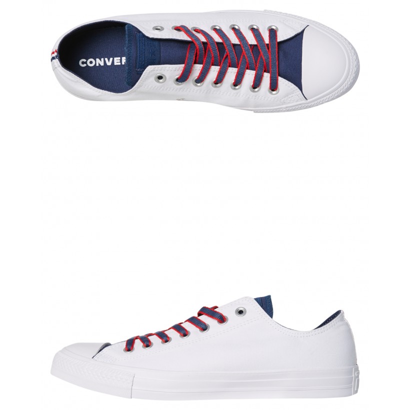 Chuck Taylor All Star Court Prep Shoe White Gym Red By CONVERSE