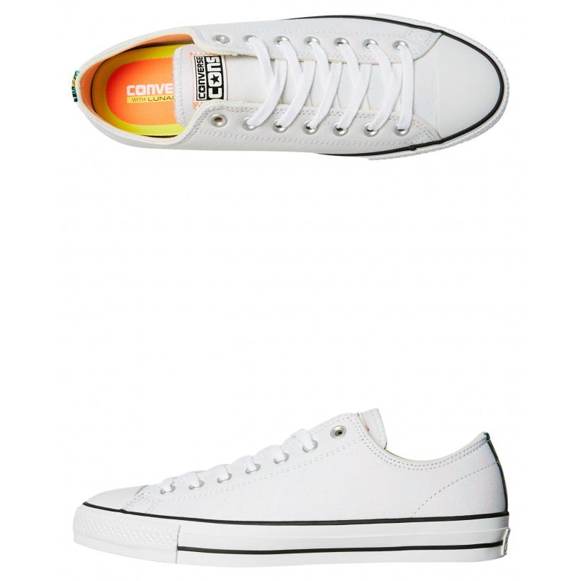 Cons Ctas Pro Backed Shoe White Hyper Orange By CONVERSE