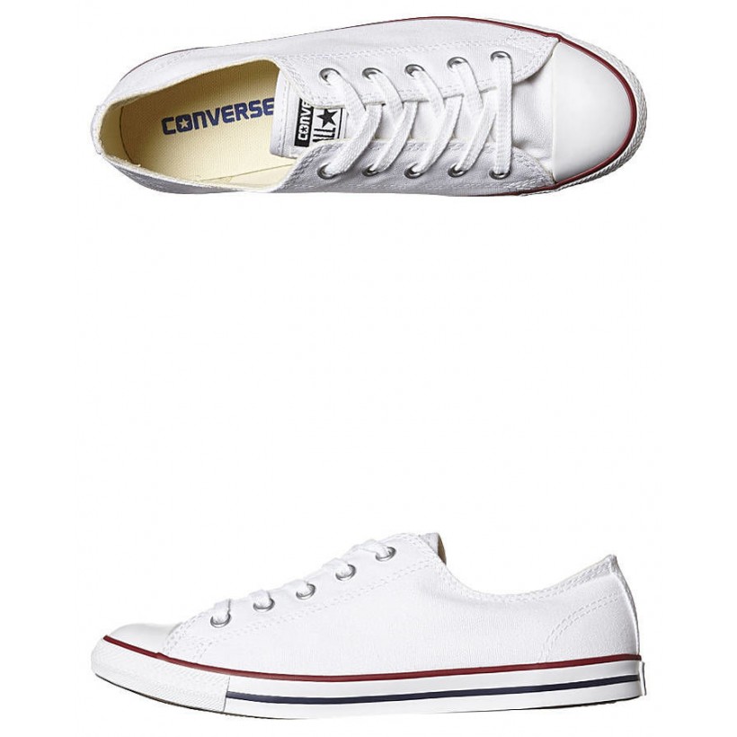 Chuck Taylor Womens All Star Dainty Shoe White Red Blue