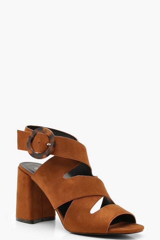 tortoise block heel