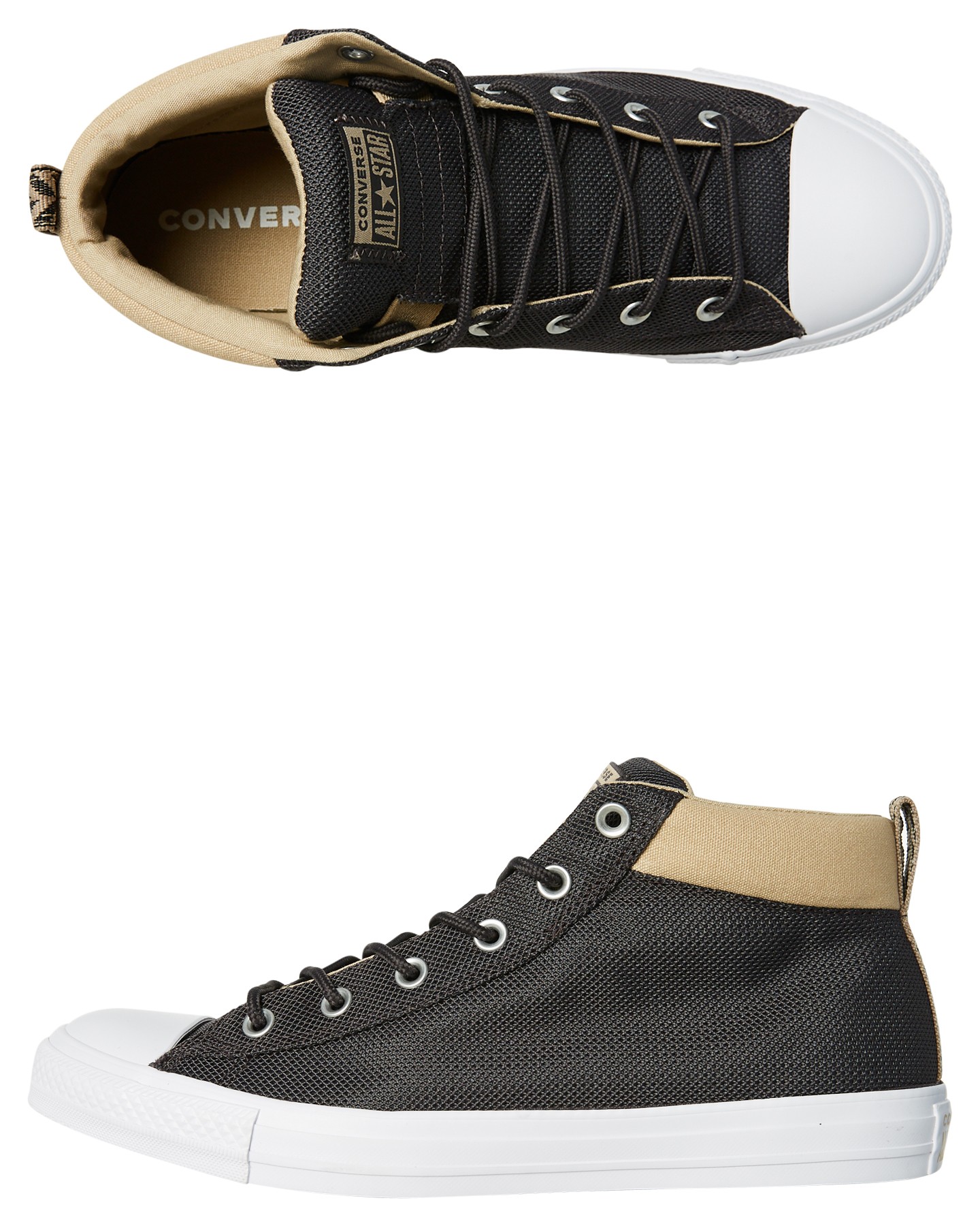 Chuck Taylor All Star Street Nylon Shoe Black Khaki By CONVERSE