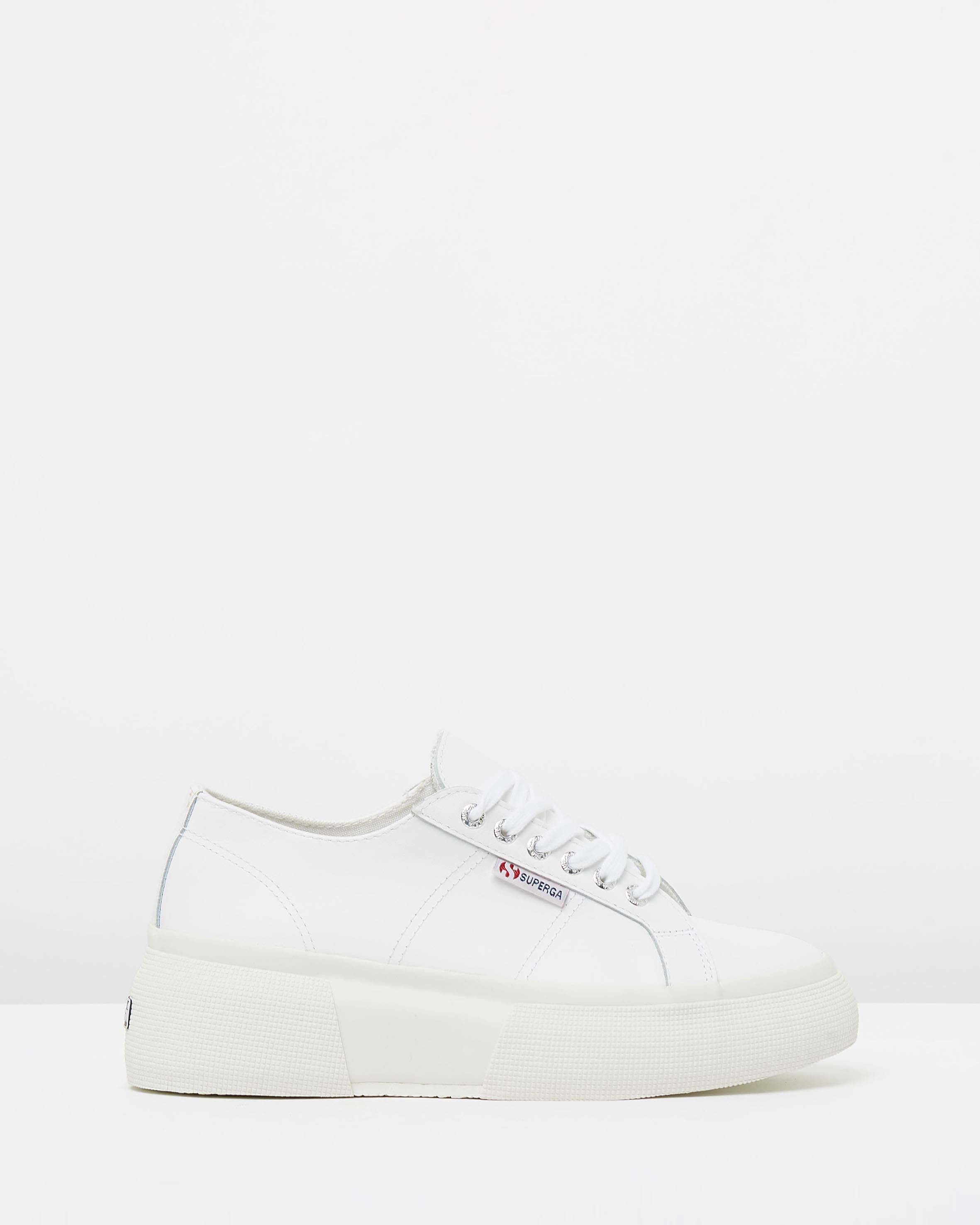 2287 Leather Nappa White by Superga | ShoeSales