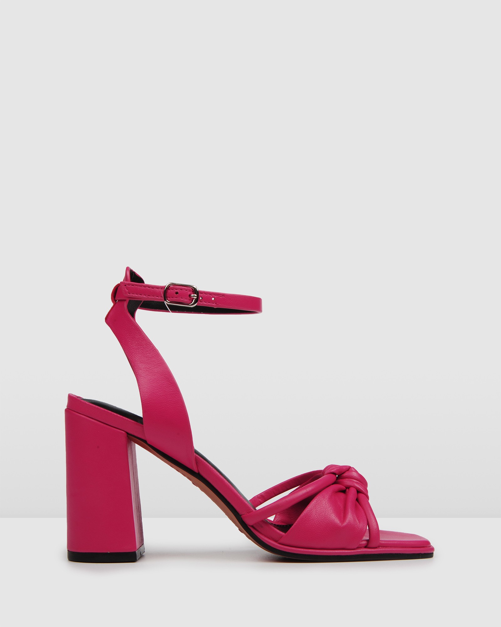 Adia High Sandals Hot Pink Leather by Jo Mercer | ShoeSales