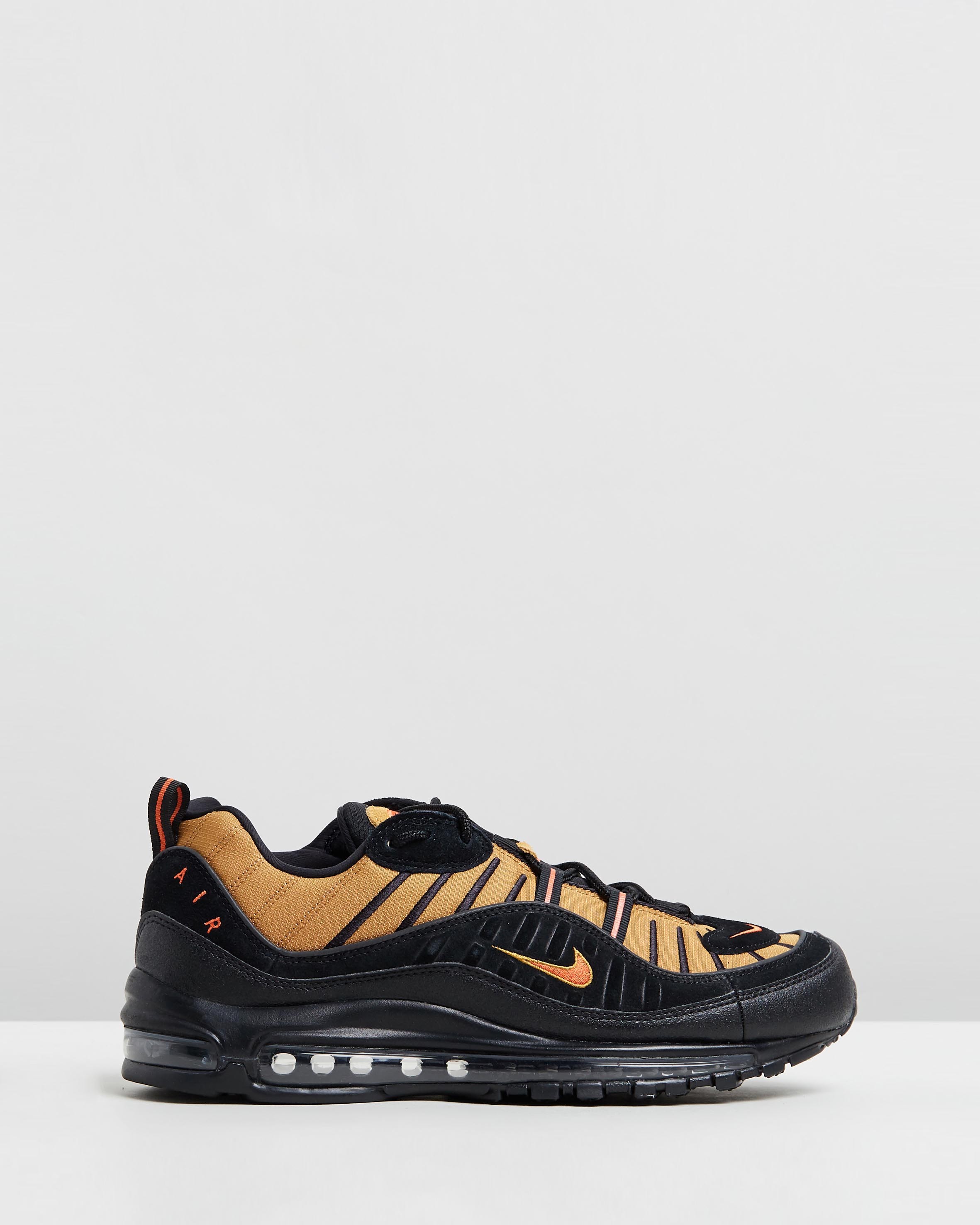 Air Max 98 Men s Black Cosmic Clay Wheat by Nike ShoeSales