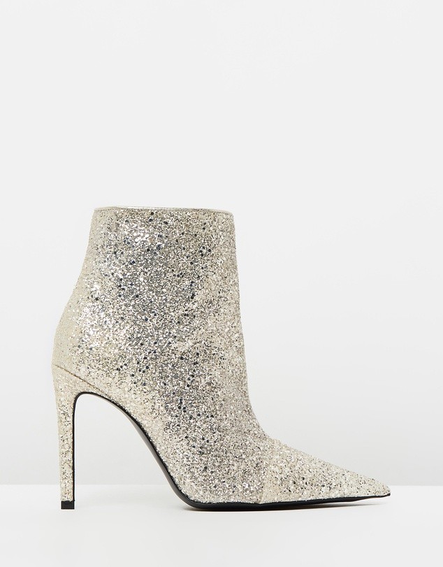 Anastasie Boots Silver Glitter by 