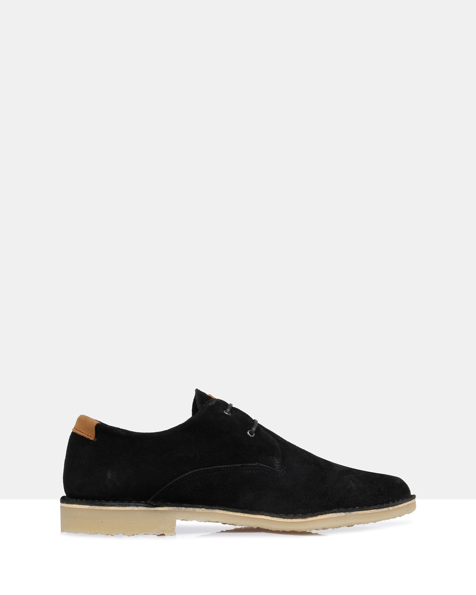 Angus Suede Lace Ups Black by Brando | ShoeSales
