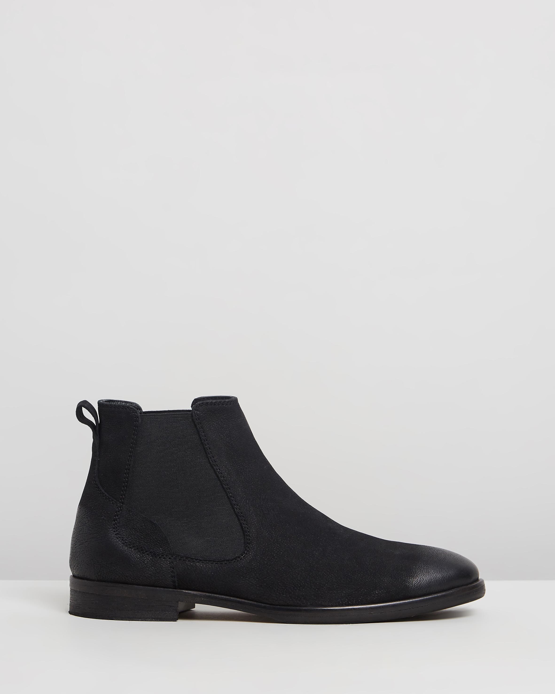Boardman Leather Chelsea Boots Black by Double Oak Mills | ShoeSales