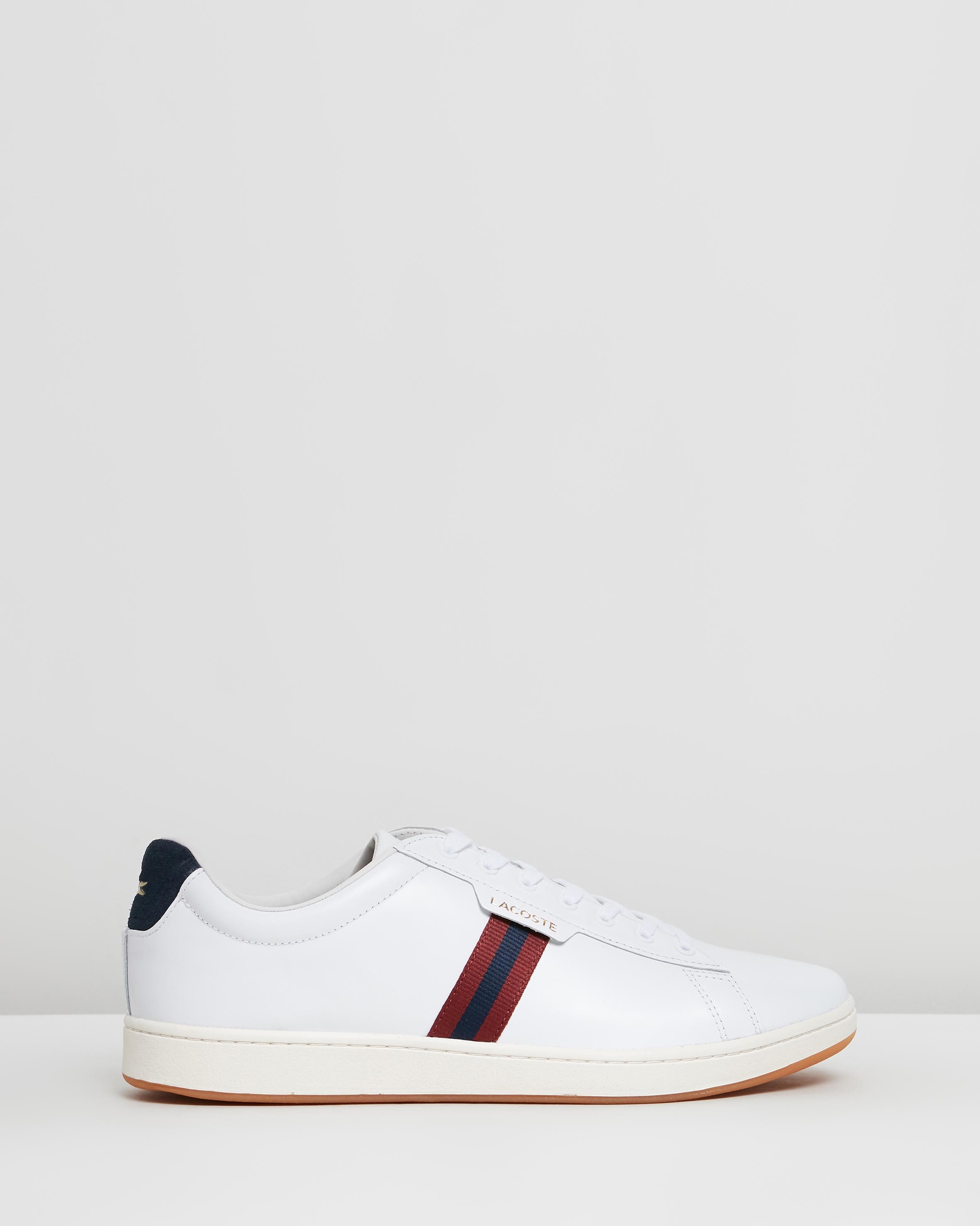 Carnaby Evo - Men's White, Navy & Red by Lacoste | ShoeSales