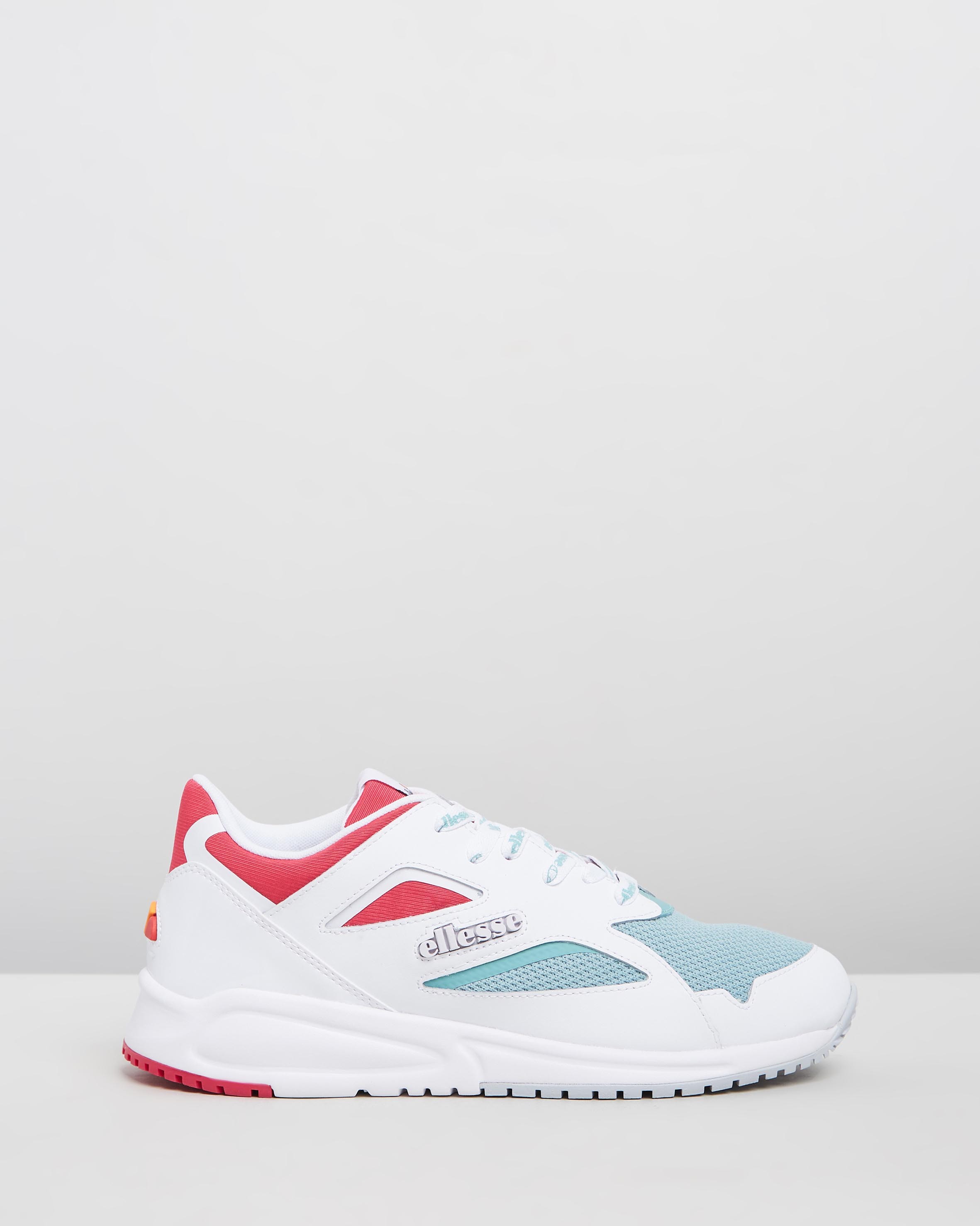 Maladroit Ladder bagageruimte Contest - Women's White, Turquoise & Pink by Ellesse | ShoeSales