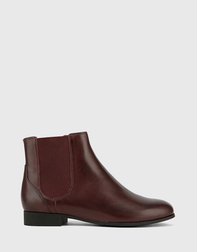 Daley Gusset Ankle Boots Red by Wittner | ShoeSales