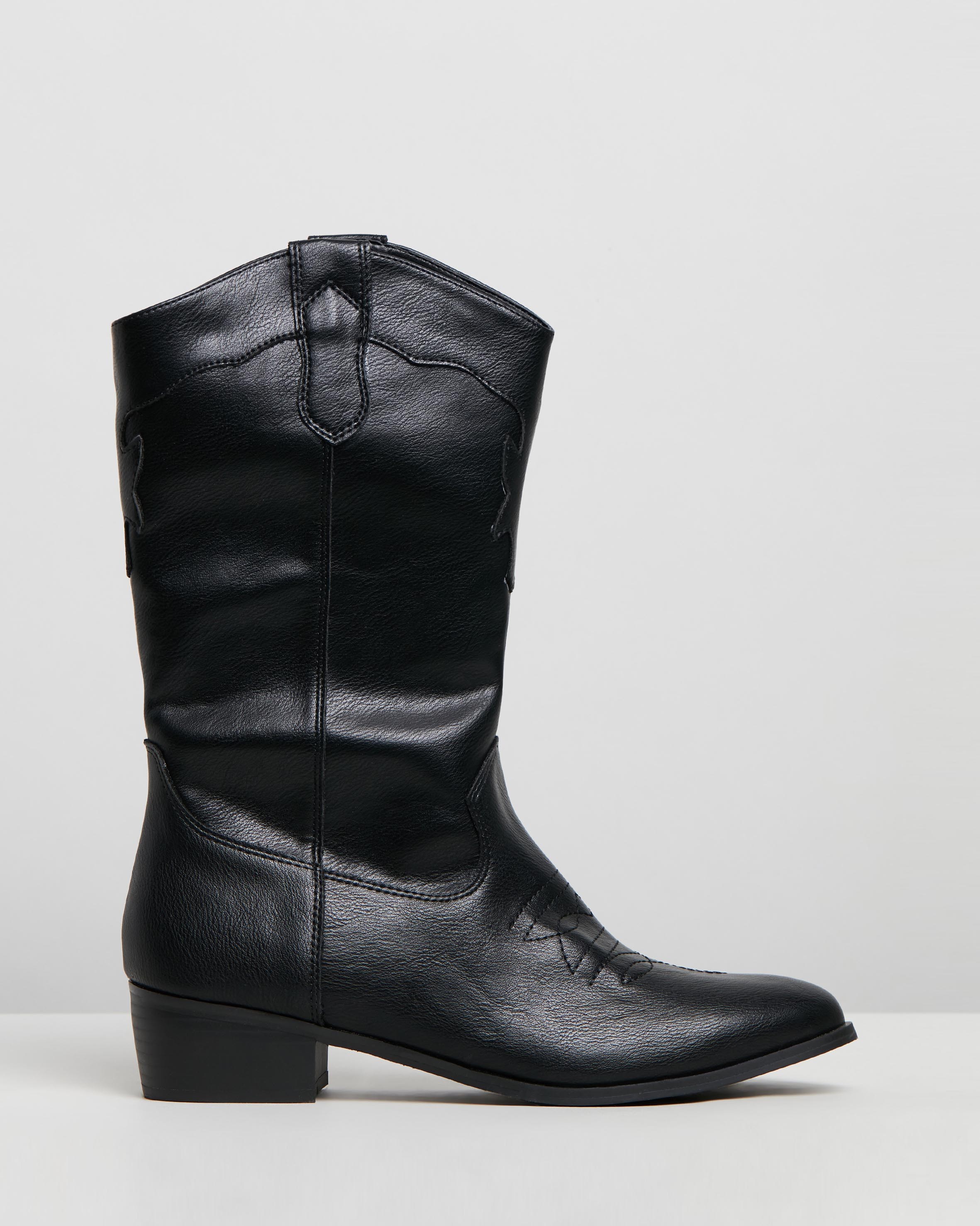 Danita Boots Black Smooth by Dazie | ShoeSales