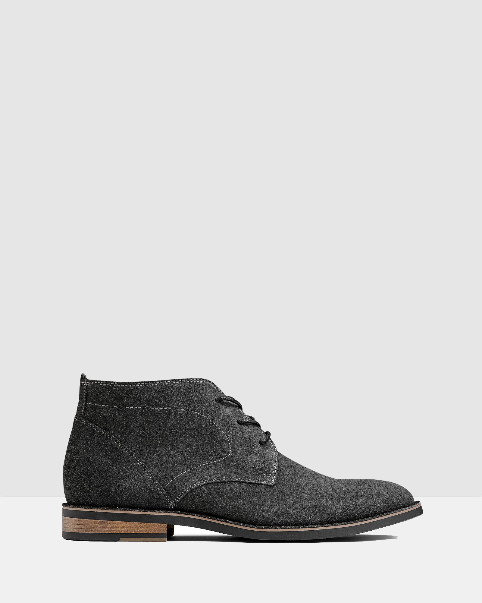 Delaney Desert Boots Charcoal by Aq By Aquila | ShoeSales